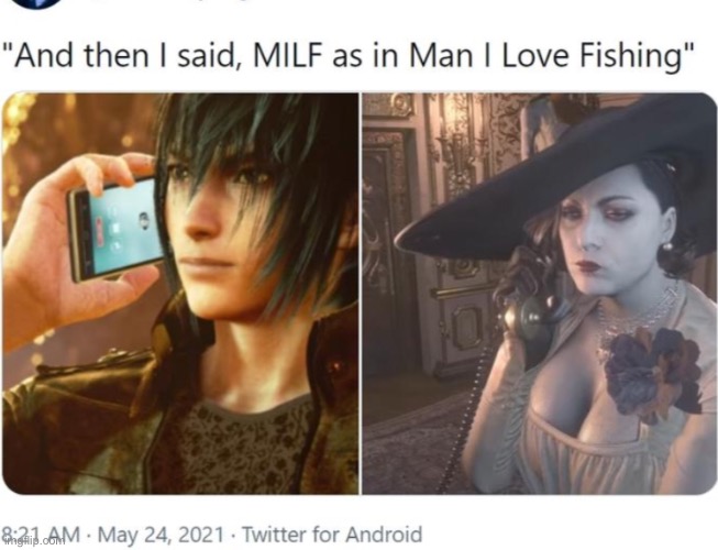 MILF | image tagged in resident evil | made w/ Imgflip meme maker