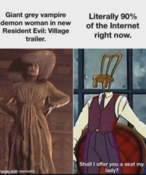 Lady D meme hour | image tagged in resident evil | made w/ Imgflip meme maker