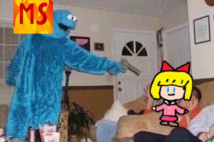 photo shop™️ | image tagged in cursed cookie monster | made w/ Imgflip meme maker