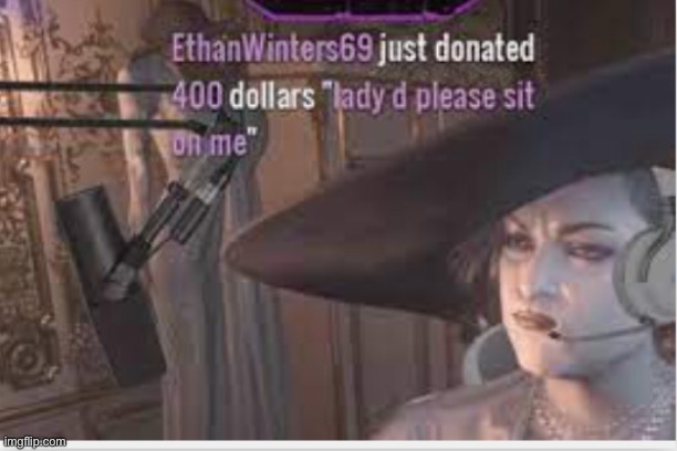 Ethan Winters 69 XD | image tagged in resident evil | made w/ Imgflip meme maker