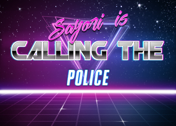 High Quality Sayori's calling the police Blank Meme Template