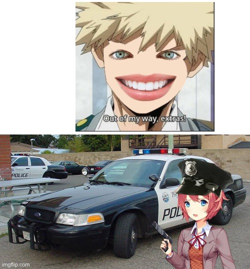 Sayori The Cop | image tagged in sayori the cop | made w/ Imgflip meme maker