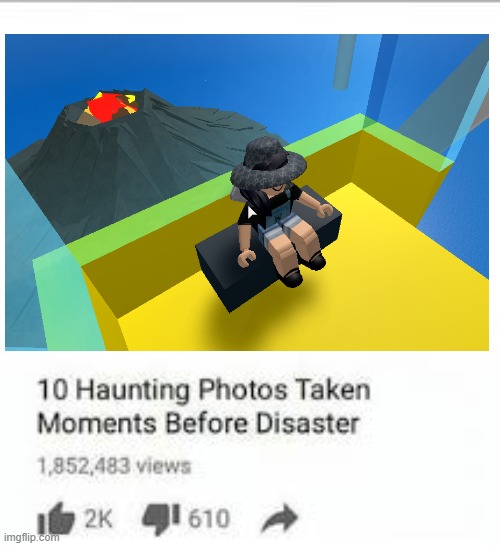 Natural Disaster Survival | image tagged in memes,funny,roblox,funny memes,disaster | made w/ Imgflip meme maker