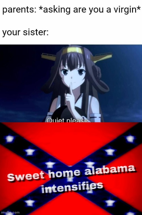Alabama intensifies | image tagged in alabama,anime | made w/ Imgflip meme maker