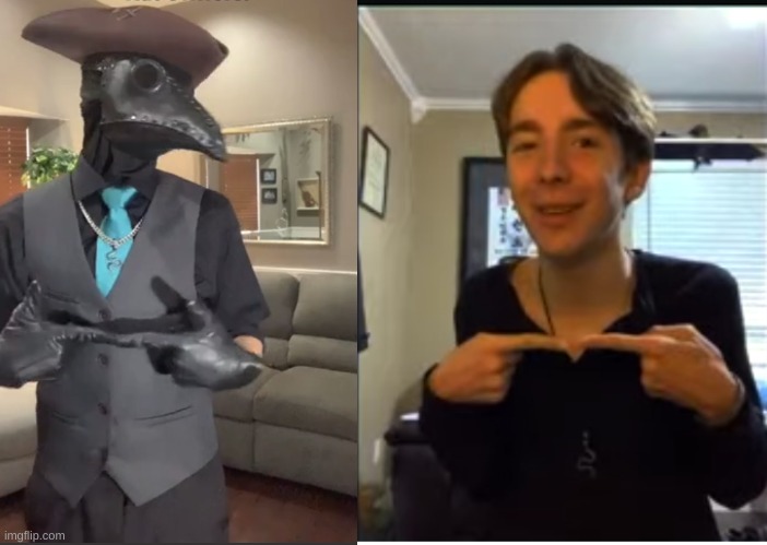 The fact that I have 2 pics of him doing this concerns me | made w/ Imgflip meme maker