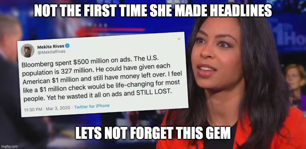 NOT THE FIRST TIME SHE MADE HEADLINES LETS NOT FORGET THIS GEM | made w/ Imgflip meme maker