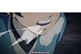 High Quality water breathing meme Blank Meme Template
