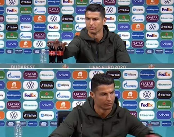 Ronaldo coca-cola Blank Meme Template