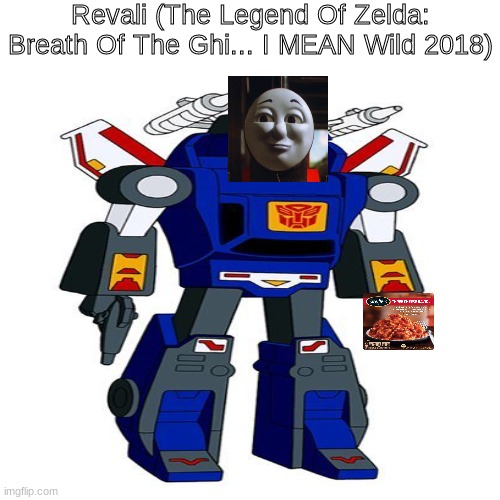 Basically Revali | Revali (The Legend Of Zelda: Breath Of The Ghi... I MEAN Wild 2018) | image tagged in gaming,nintendo,transformers,thomas the tank engine | made w/ Imgflip meme maker