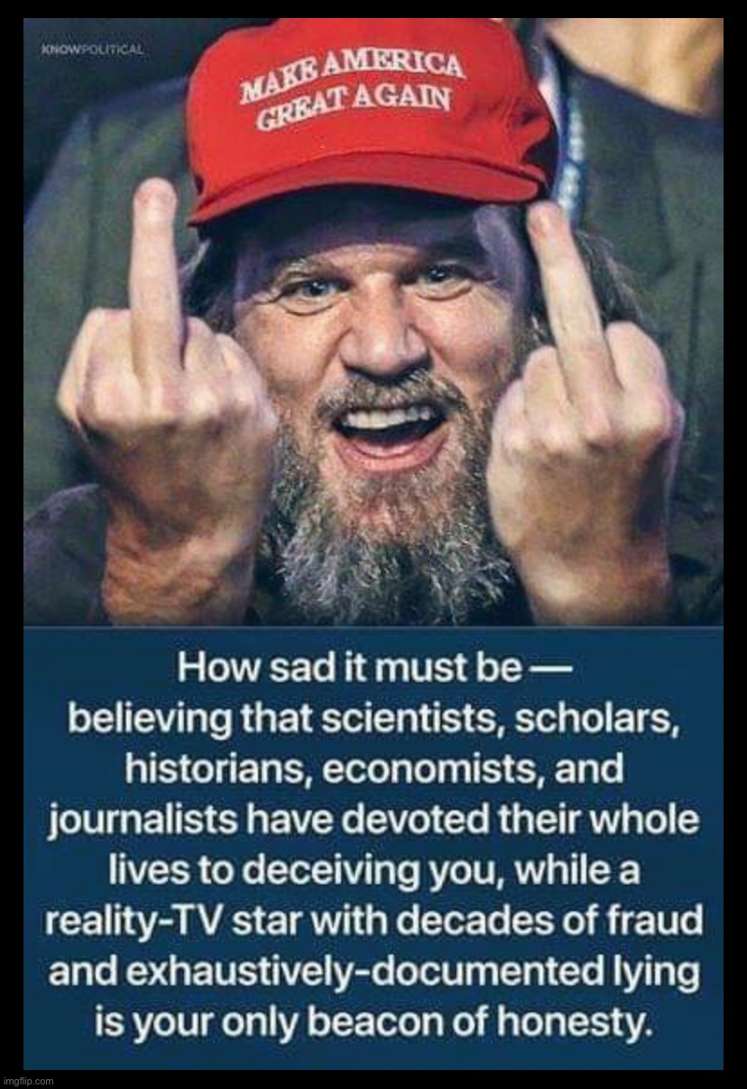 thats actually not how it works, we just liked his views on jobs and the economy, maga | image tagged in maga beacon of honesty,maga,conservative logic,con man,trump is an asshole,trump supporters | made w/ Imgflip meme maker