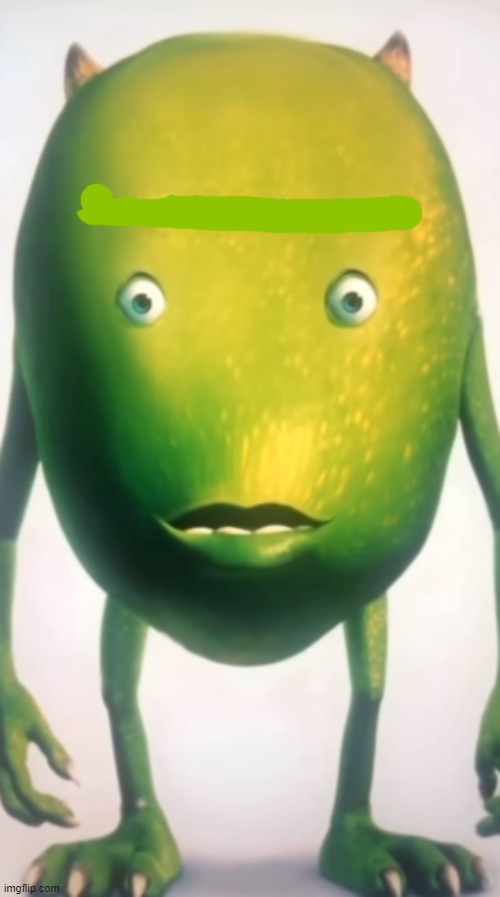 mike Wazowski bruh Blank Meme Template