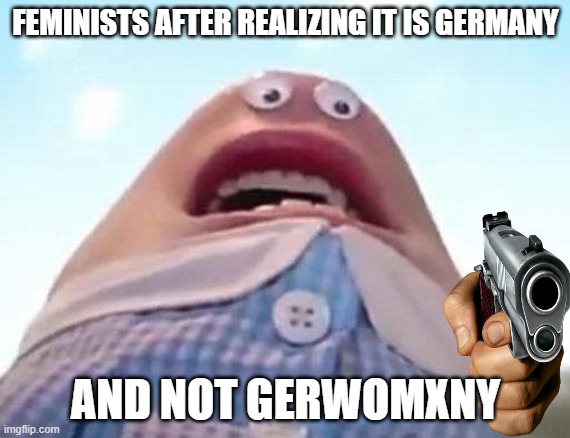 Gerwomxny | FEMINISTS AFTER REALIZING IT IS GERMANY; AND NOT GERWOMXNY | image tagged in delete this | made w/ Imgflip meme maker
