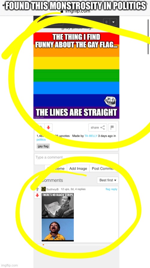 Wtf | FOUND THIS MONSTROSITY IN POLITICS | made w/ Imgflip meme maker