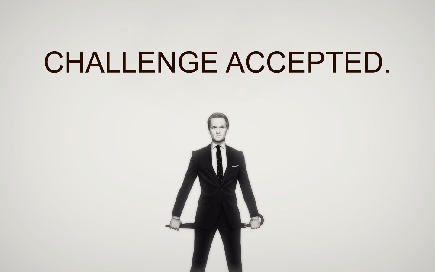 Neil Patrick Harris Challenge Accepted Blank Meme Template