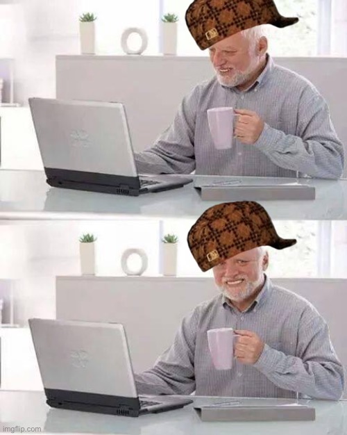 The hat guy | image tagged in memes,hide the pain harold | made w/ Imgflip meme maker