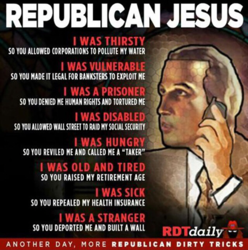 Republican Jesus Blank Meme Template