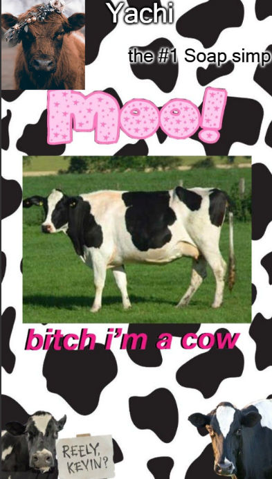 High Quality Yachis cow temp Blank Meme Template