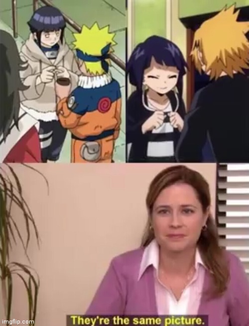 Oh yes there the same | image tagged in they're the same picture,my hero academia | made w/ Imgflip meme maker