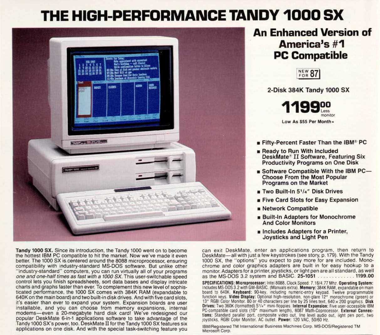 High Quality Tandy 1000 Blank Meme Template