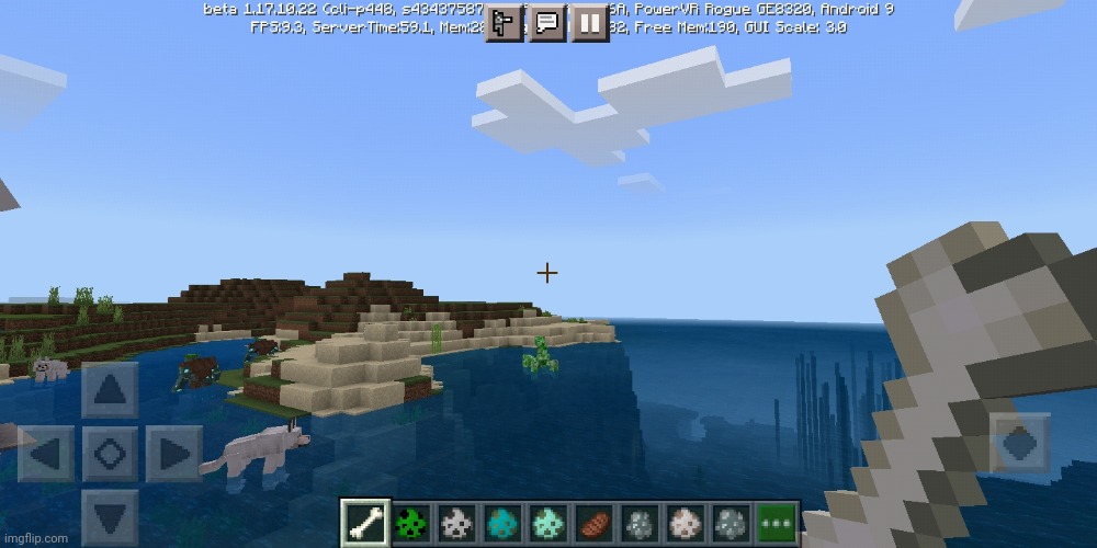 mutant creeper in the ocean | made w/ Imgflip meme maker