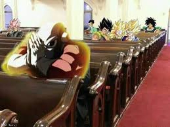 You can't stop me from spamming dorime | image tagged in jiren,shitpost,dorime,memes,church,dragon ball super | made w/ Imgflip meme maker