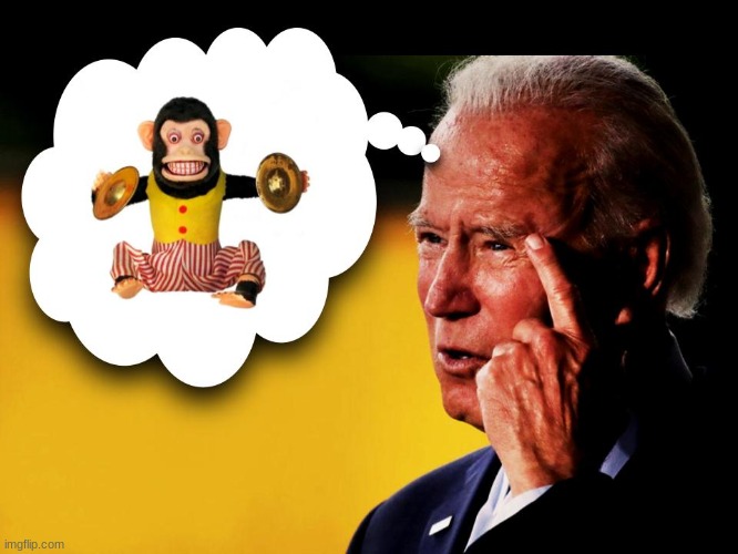 What does an illegitimate president think about? The world may never know. | image tagged in joe biden,illegitimate,rigged elections,notmypresident,politics | made w/ Imgflip meme maker