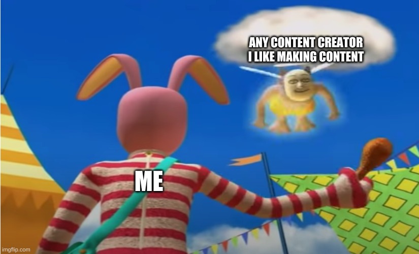 i didn't even put anything on the chicken wing | ANY CONTENT CREATOR I LIKE MAKING CONTENT; ME | image tagged in ultimate chicken wings,popee the performer | made w/ Imgflip meme maker