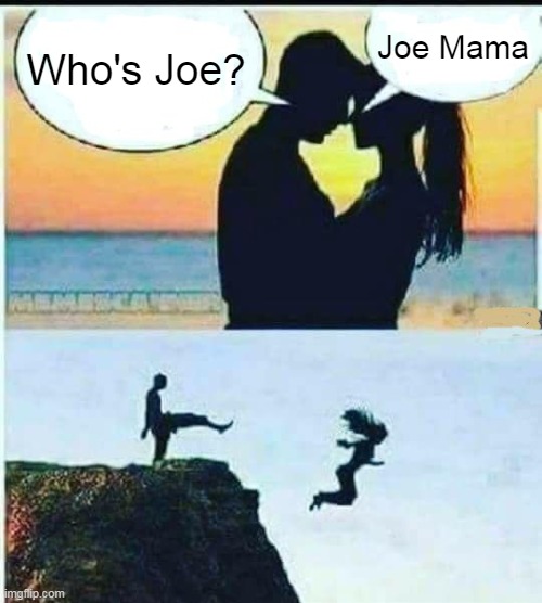 I Would Do Anything For You |  Who's Joe? Joe Mama | image tagged in i would do anything for you,joe mama | made w/ Imgflip meme maker