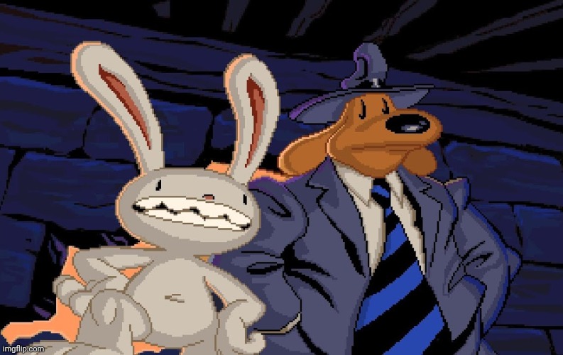 Sam and Max | image tagged in sam and max | made w/ Imgflip meme maker