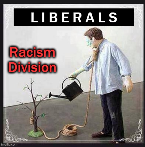 Hatred Divides & America Implodes | L I B E R A L S; Racism
Division | image tagged in political meme,liberals,liberal hypocrisy,racism,america | made w/ Imgflip meme maker