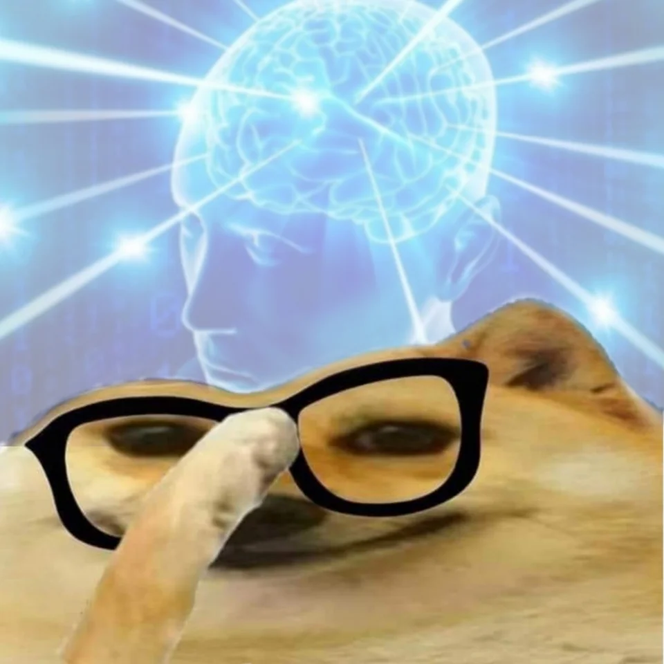 High Quality Doge dispensing wisdom Blank Meme Template