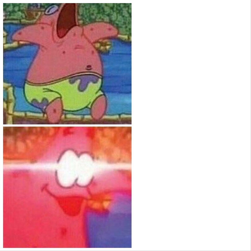 Patrick Sleeping Wake Up Meme Blank Meme Template