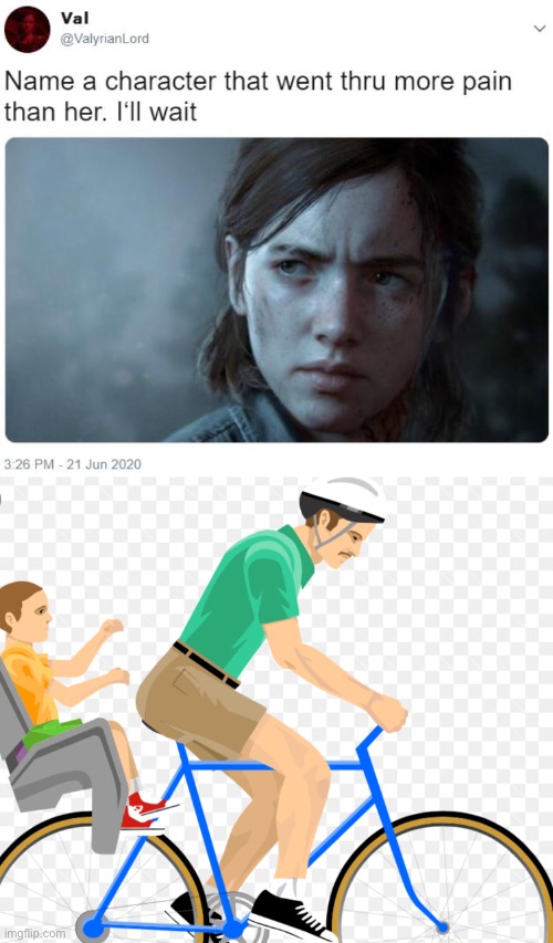 Aaah my leg | image tagged in happy wheels,name a character | made w/ Imgflip meme maker