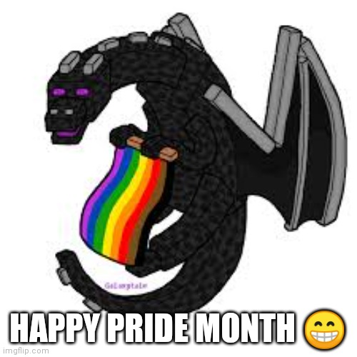 June is an official pride month | HAPPY PRIDE MONTH 😁 | image tagged in pride,minecraft | made w/ Imgflip meme maker