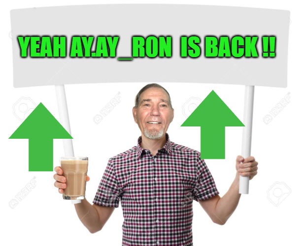 sign | YEAH AY.AY_R0N  IS BACK !! | image tagged in sign | made w/ Imgflip meme maker
