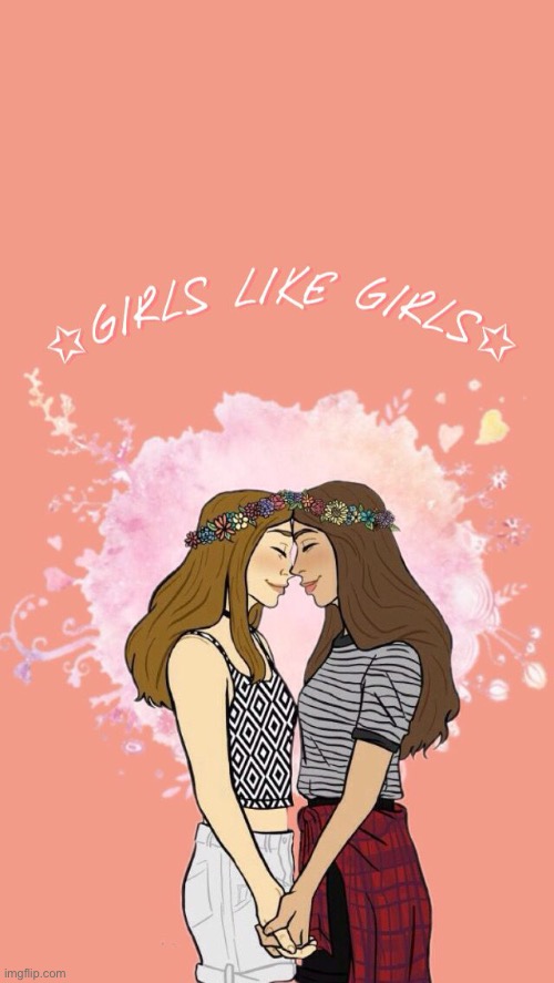 not my art but super cute as a home screen or something! | image tagged in lesbian,wlw,girls,cute | made w/ Imgflip meme maker
