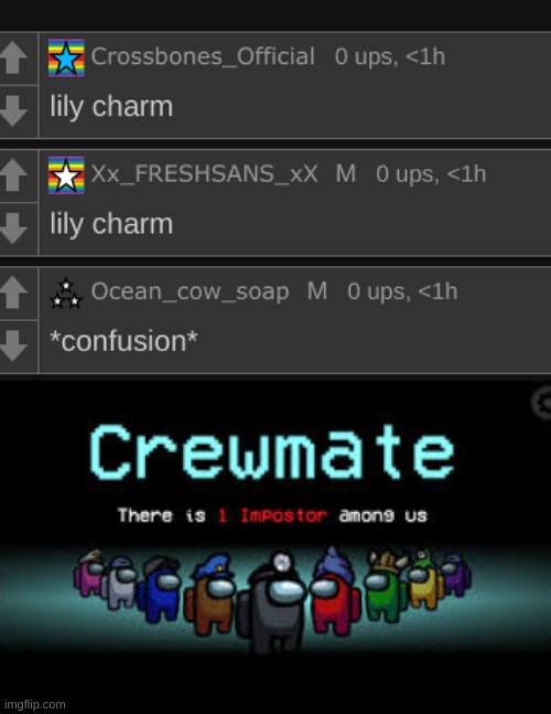 sussy | image tagged in there is 1 imposter among us | made w/ Imgflip meme maker