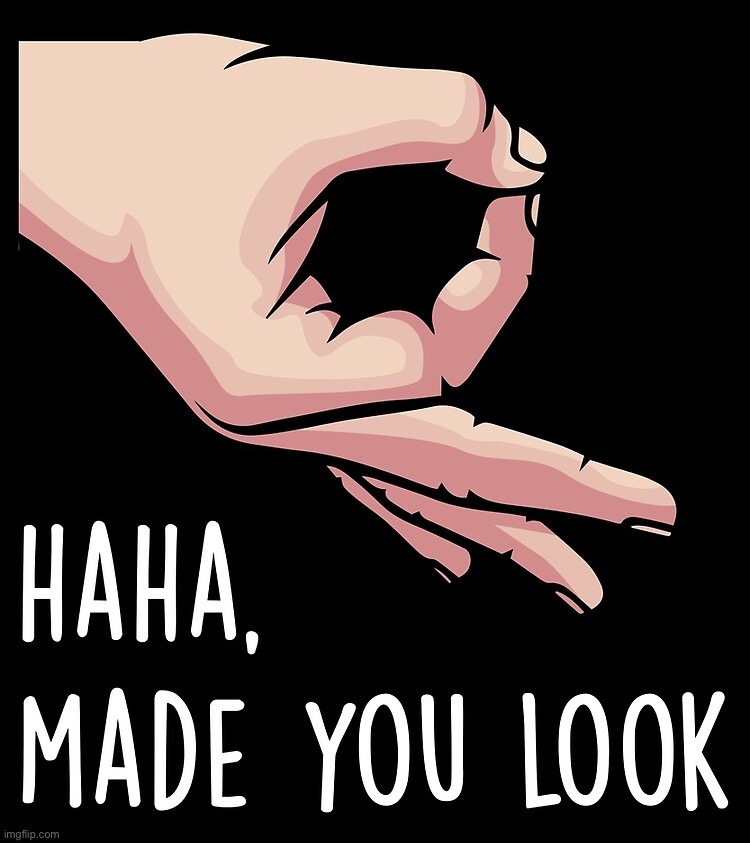 Haha made you look | image tagged in haha made you look | made w/ Imgflip meme maker