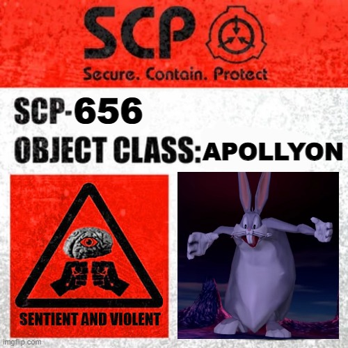 SCP Label Template: Keter | 656; APOLLYON | image tagged in scp label template keter | made w/ Imgflip meme maker