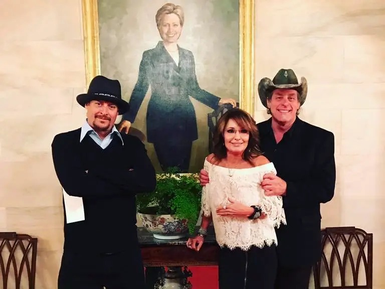 Ted Nugent Kid Rock Sarah Palin Blank Meme Template