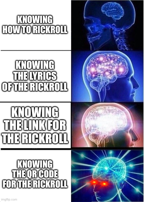 rickroll QR code Meme Generator - Imgflip