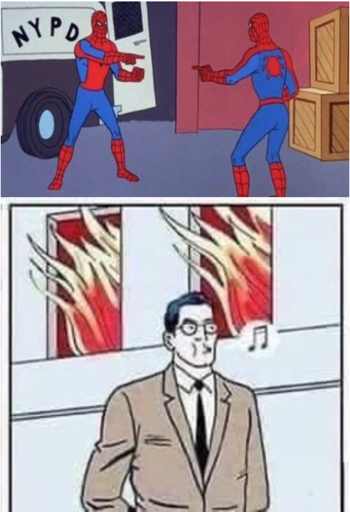 High Quality Spiderman and Superman mash-up Blank Meme Template