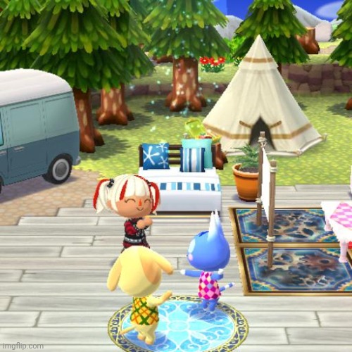 An old picture from  Animal Crossing Pocket Camp | made w/ Imgflip meme maker
