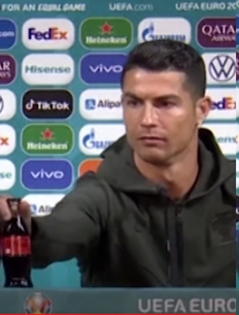 High Quality Ronaldo cola Blank Meme Template