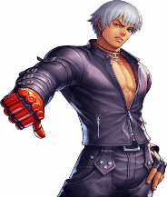 K dash | image tagged in snk,kof | made w/ Imgflip images-to-gif maker