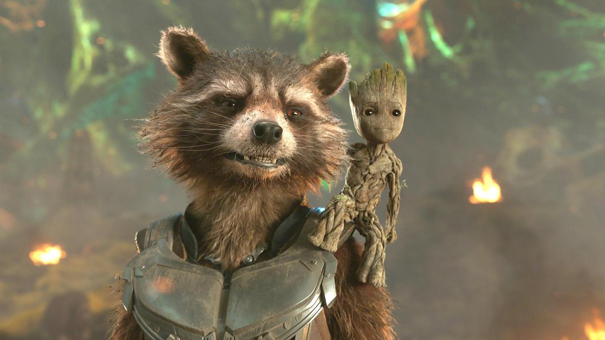 High Quality Rocket and Groot Blank Meme Template