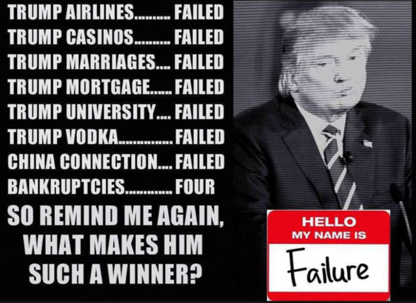 Trump failure Blank Meme Template