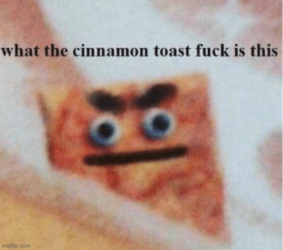 image tagged in what the cinnamon toast fuck as this | made w/ Imgflip meme maker