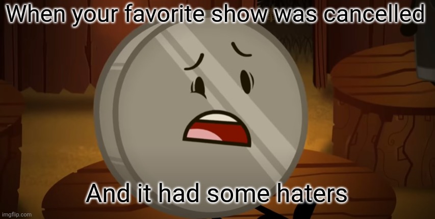 Nickel, I Voted For You Tonight | When your favorite show was cancelled; And it had some haters | image tagged in nickel i voted for you tonight | made w/ Imgflip meme maker