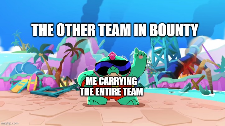 Carl's really good in bounty | THE OTHER TEAM IN BOUNTY; ME CARRYING THE ENTIRE TEAM | image tagged in buzz dancing | made w/ Imgflip meme maker